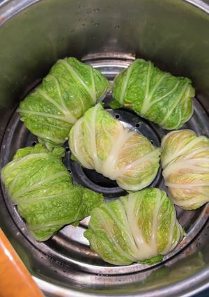 Foto resep Sawi gulung isi ayam udang