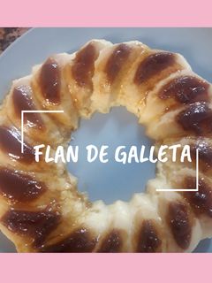 Una foto de Flan de galleta