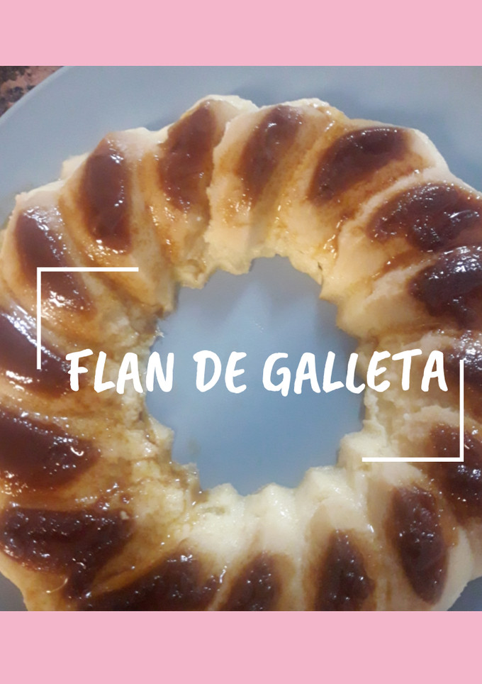 Una foto de Flan de galleta