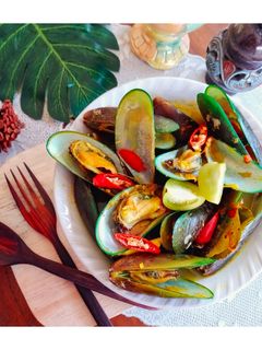 Foto resep Kerang hijau bumbu kuning asam pedas