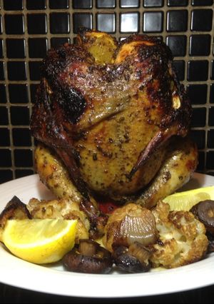 A picture of Chicken a la cola can.
