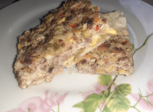 Una foto de Tarta de choclo y sobrante de relleno de empanadas de carne