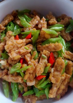 Foto resep Oseng tempe buncis