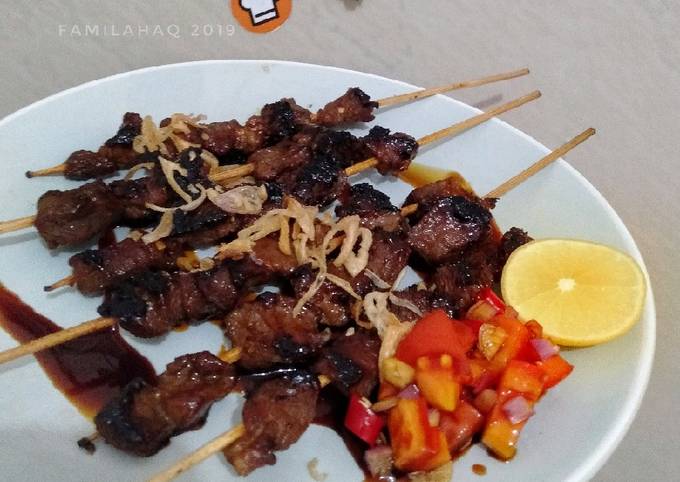 Sate Sapi Teflon Sambal Kecap