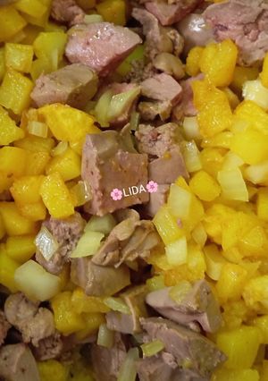 عکسی از دستور خوراک جگر مرغ