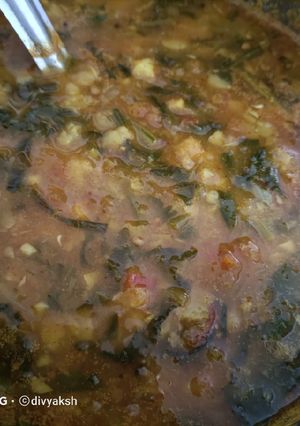 A picture of Masala Daal Palak.