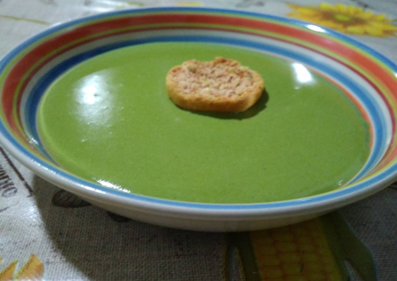 Crema de espinacas y quesitos con thermomix