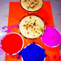 A picture of Orange thandai.