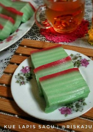 Foto resep Kue lapis (tepung sagu)