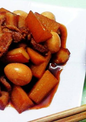 Hình của món Thịt kho củ cải.