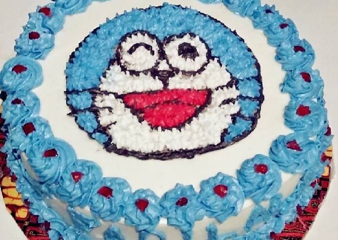 Resep Kue ultah Doraemon oleh Supartinah - Cookpad