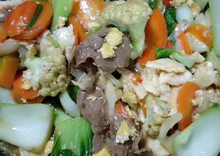 Resep Cap cay nyemek favorit Lezat