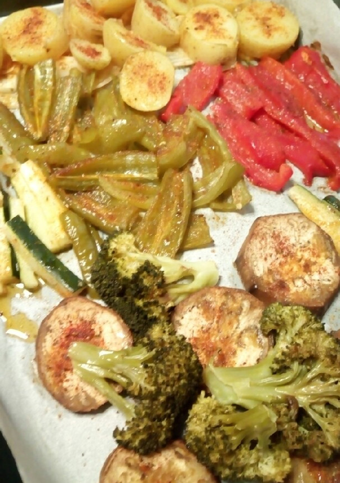 Una foto de Verduras al horno con tex-mex