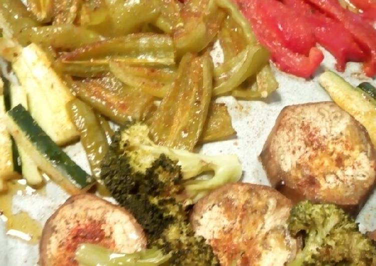 Verduras al horno con tex-mex