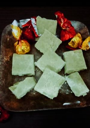 பிஸ்தா பாதாம் பர்ஃபி.(pista badam burfi recipe in tamil) செய்முறை முக்கிய புகைப்படம்