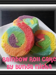 Foto resep Rainbow roll cake