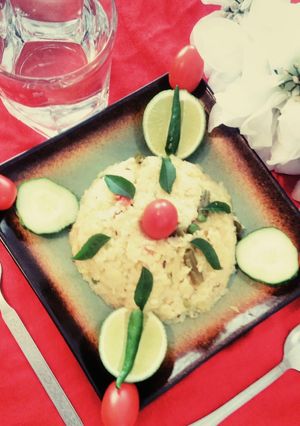 A picture of Bengali style khichdi.