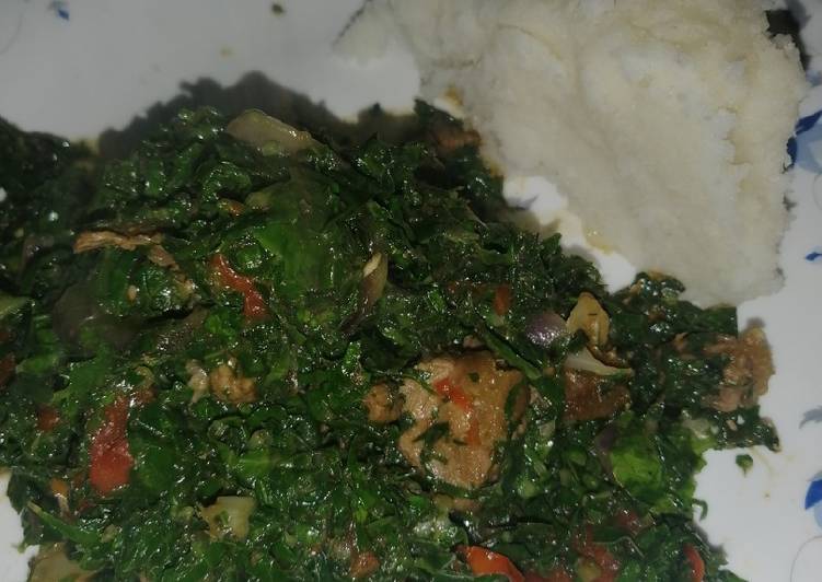 Beef sukuma wiki/kales
