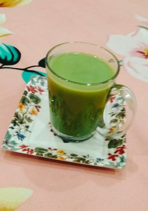 A picture of MATCHA LATTE (Matcha green tea).