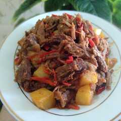 รูปของ 7.Daging suwir kentang pedas