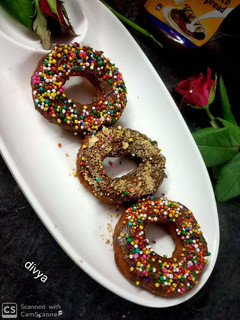 A picture of Nutella chocolate Doughnuts.