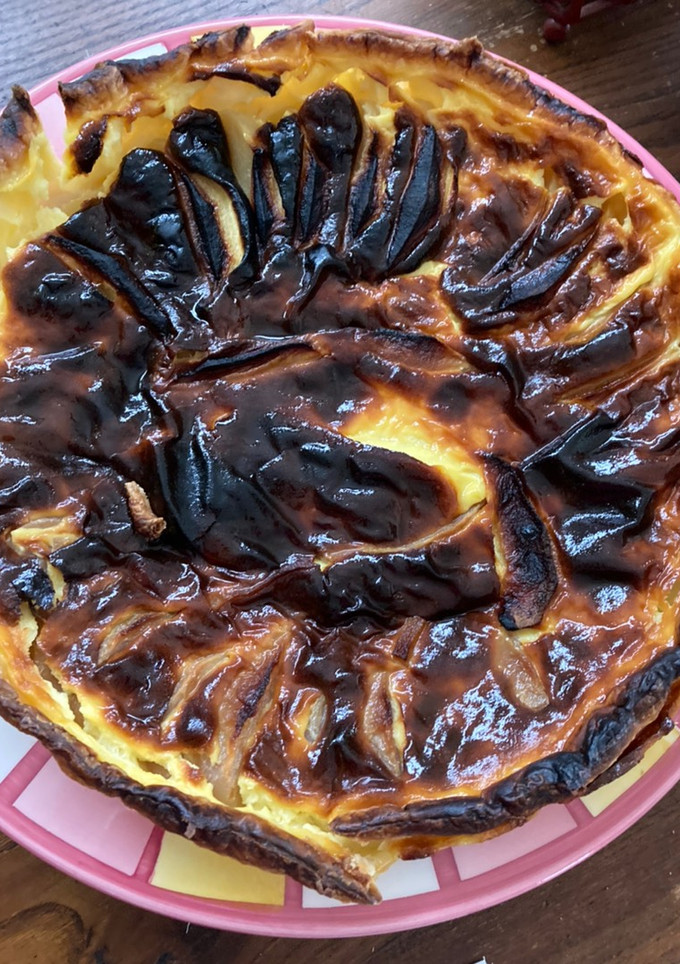 Una foto de Tarta de manzana y pera