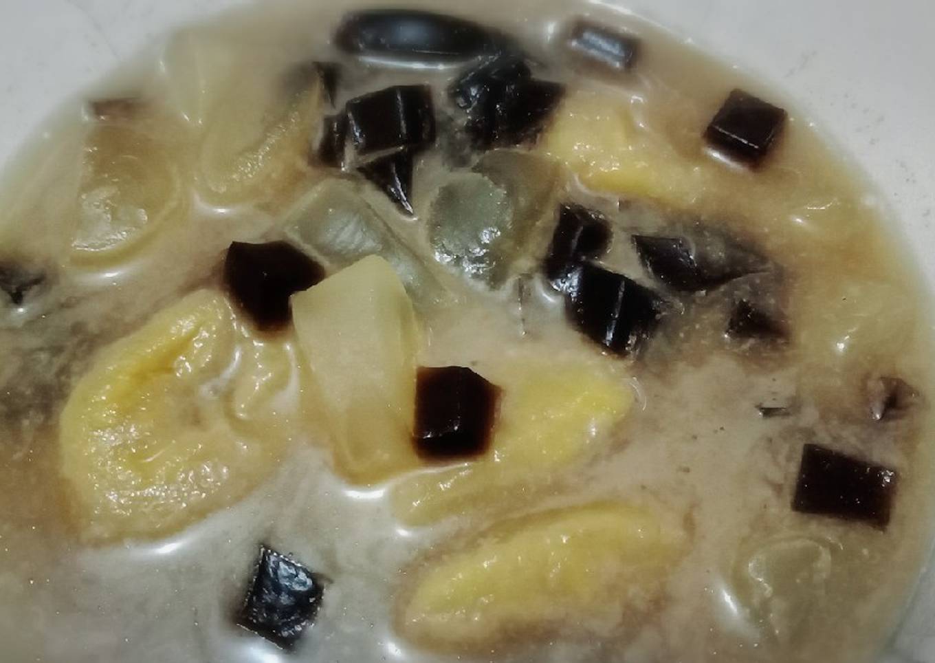 Kolak campur2 (pisang kolang kaling cincau)
