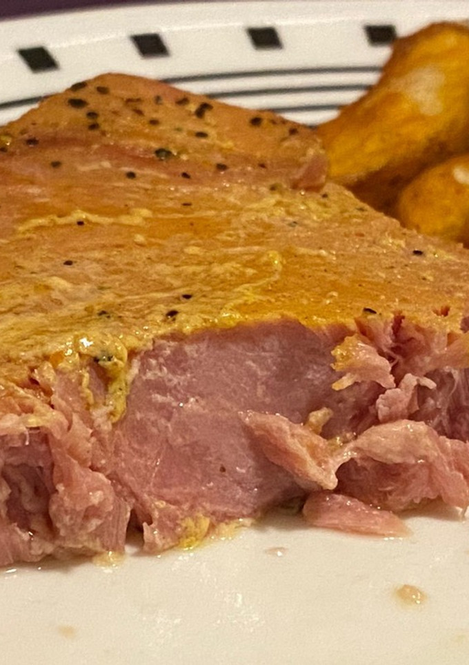 Una foto de Medallón de atún en freidora de aire