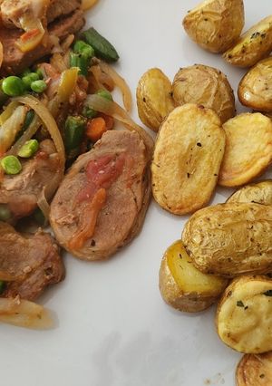 Una foto de Lomo de cerdo salteado