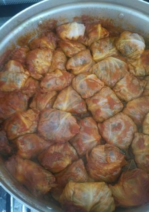 عکسی از دستور دلمه کلم و برگ مو