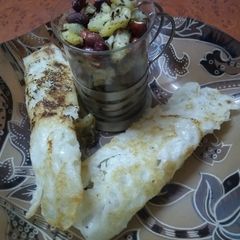 A picture of Sabudana dosa.