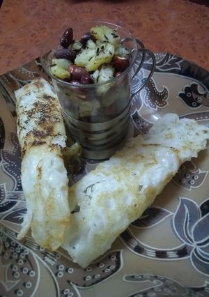 A picture of Sabudana dosa.