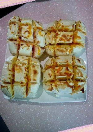 早餐焗烤饅頭 的食譜成品照片
