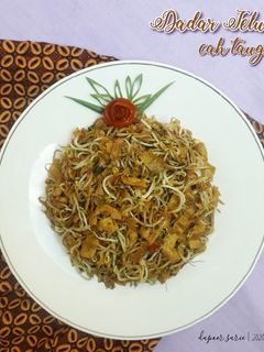 Foto resep Dadar Telur Cah Tauge