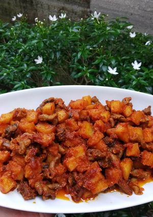 Foto resep Sambal Goreng Komplit Fiber Creme (kentang+ati ampela+usus)