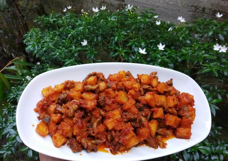 Sambal Goreng Komplit Fiber Creme (kentang+ati ampela+usus)