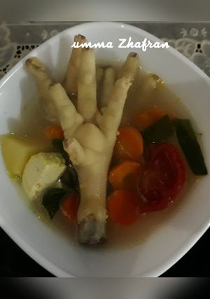 Foto resep Sop ceker simple enak