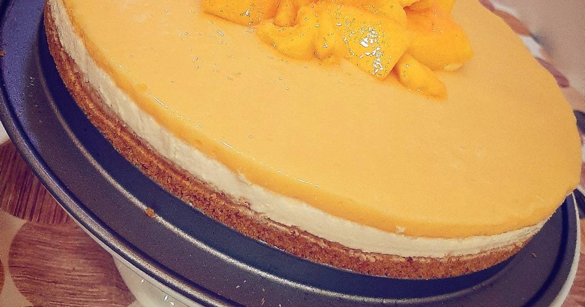 Mango cheesecake Recipe by Aamna Saad - Cookpad