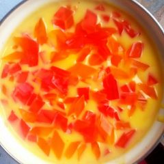A picture of Custard with crystal jelly.