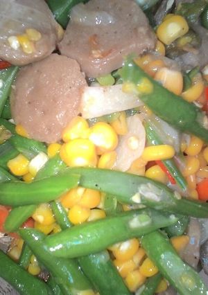 Foto resep Tumis Buncis Jagung Baso Ekspress