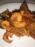 Fideos con salsa marinada