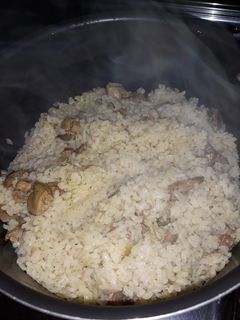صورة لوصفة رز ابيض بالكبد والقوانص