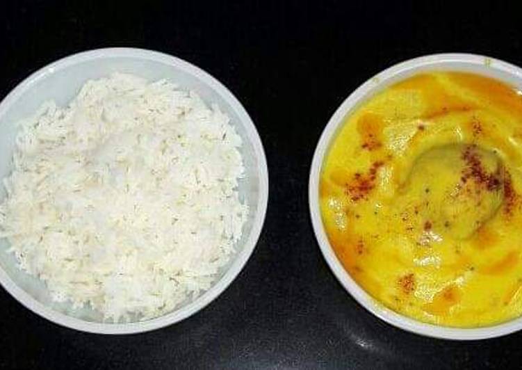 Easiest Way to Make Super Quick Homemade Kadhi Chawal