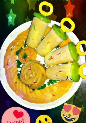 A picture of Mango Kulfi.