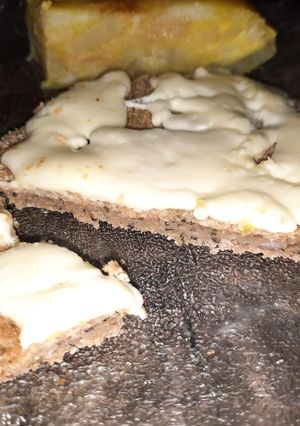Una foto de Milanesas de soja, porotos negros y garbanzos♡