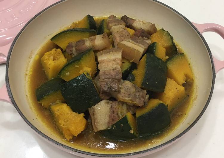 鹹豬肉燒栗子南瓜