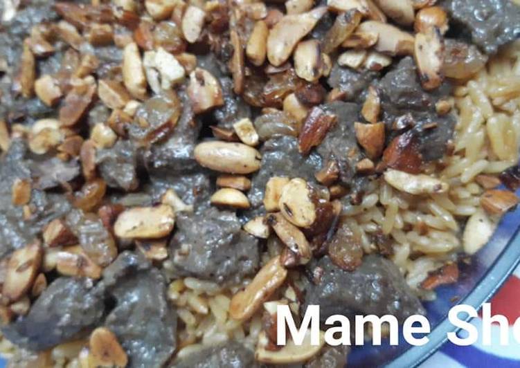 أرز بالخلطه والمكسرات 👍🤗