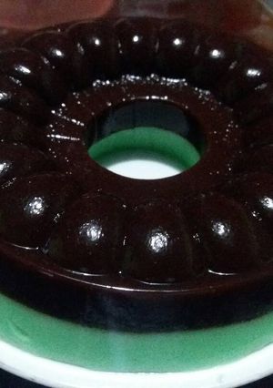 Foto resep Choco Pandan Pudding