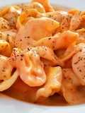 Tortelloni a la crema de roquefort