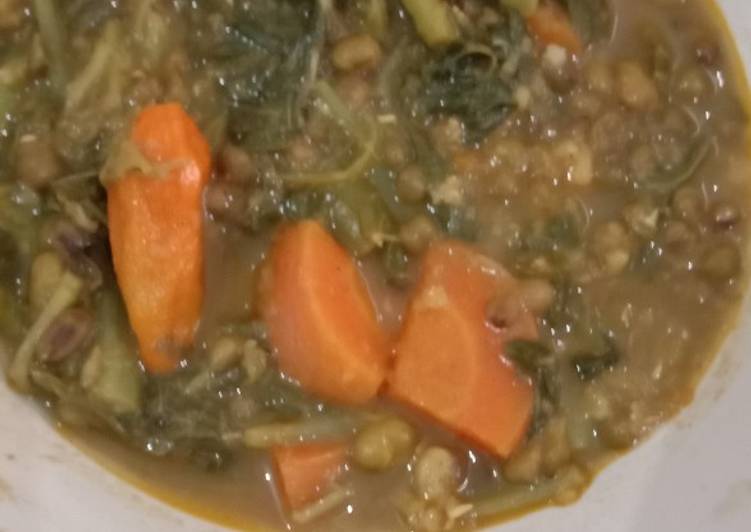 Curry bayam kacang ijo